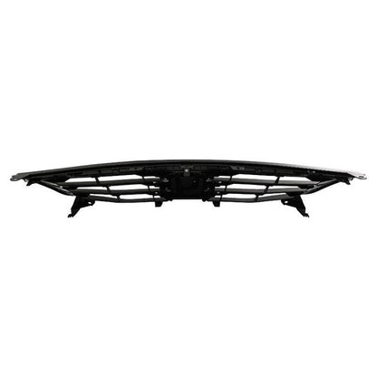 For 2011 2012 Honda Accord Front Bumper Upper Gloss Black Mesh Grill Grille