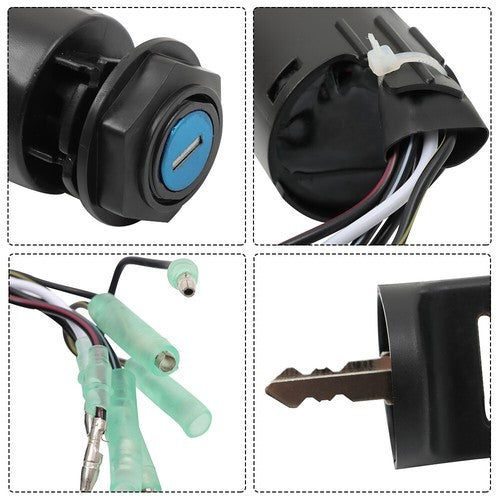 Solid Spare Ignition Switch Control Assembly W/Key Part For Honda outboard 35100-ZV5-013