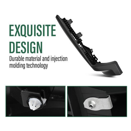 Solid Spare Fit For 19-22 Chevy Silverado 1500 Front Bumper End Cap Extension Left+Right