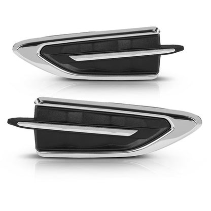 Solid Spare Front Fender Grille Molding Plate Left+Right Fit For 2017 2018 2019 Ford Escape