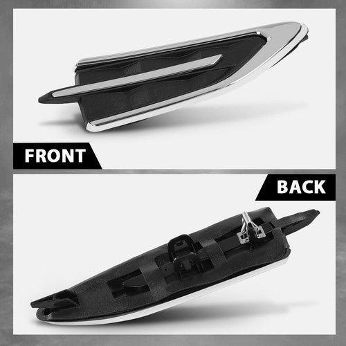 Solid Spare Front Fender Grille Molding Plate Right Side Fit For 2017 2018 2019 Ford Escape