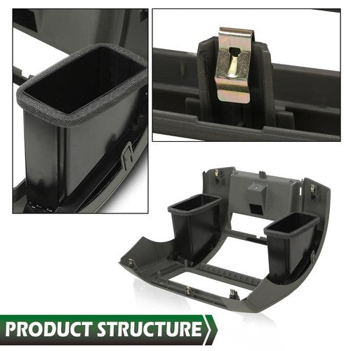 Solid Spare Center Dash Console Instrument Panel Bezel Gray Fit For 05-20 Nissan Frontier