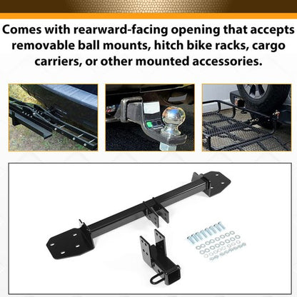 Solid Spare Class 3 Black Trailer Tow Hitch 2" Receiver For Subaru Outback SportWagon 10-19