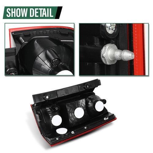 Solid Spare Fit For 2009-2015 Honda Pilot Tail Light Brake Lamp Assembly w/o Bulb Left Side
