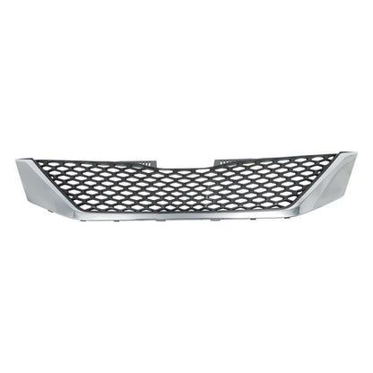 Solid Spare For Toyota Sienna 2011-17 Grille Plastic Front Upper Chrome Black Replacement