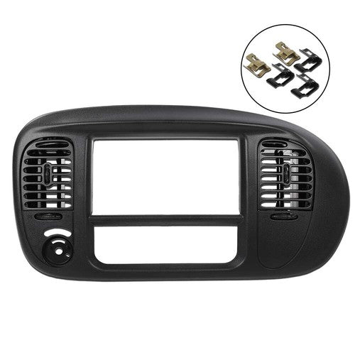 Solid Spare Fit For 1997-2003 Ford F150 Expedition Radio Climate Trim Bezel Dash Panel Black