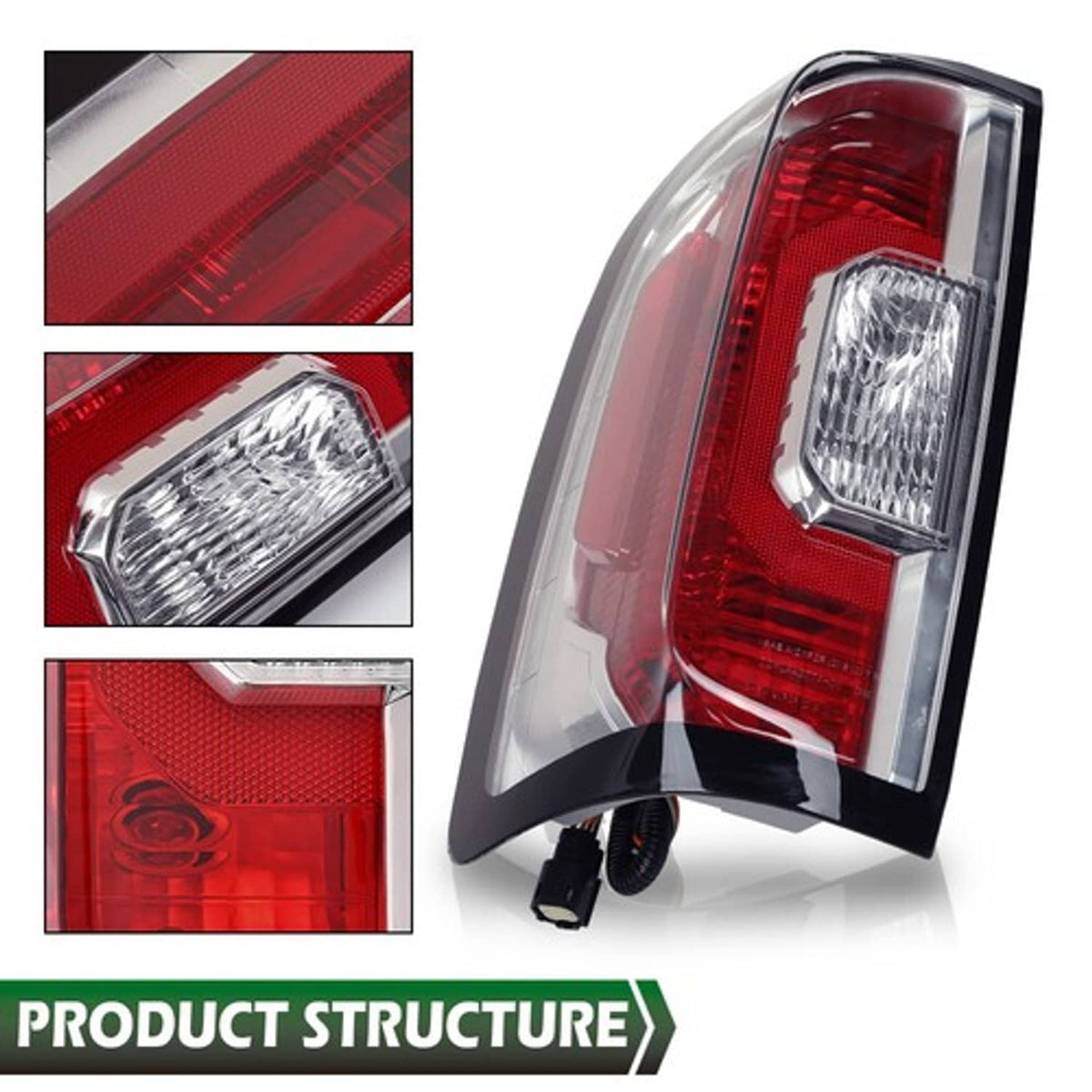 Solid Spare Tail Lights Brake Lamps Assembly Left+Right Side Fit For 2015-2022 GMC Canyon