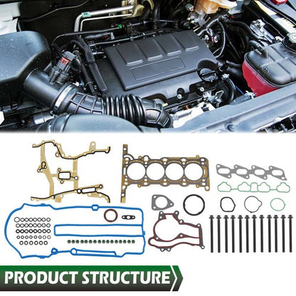 Solid Spare Fit For 2011-2016 Chevy Cruze Sonic Buick Encorde Trax1.4L Head Gasket Bolts Set