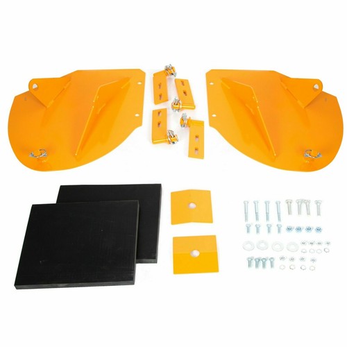 Solid Spare Snow Plow Extensions Add 20" For Meyer Western Boss Extenders PRO WINGS Yellow