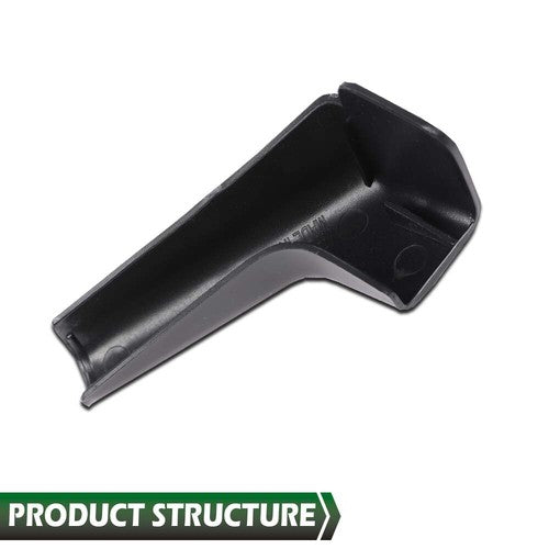 Solid Spare 4pcs RV Camper Rain Gutter Spout Extensions Long Version Left and Right Black