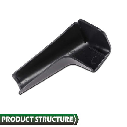 Solid Spare 4pcs RV Camper Rain Gutter Spout Extensions Long Version Left and Right Black