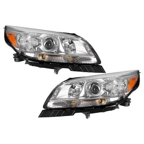Solid Spare Headlights Assembly Headlamps For Chervolet Malibu 2013-2015 Driver+Passenger