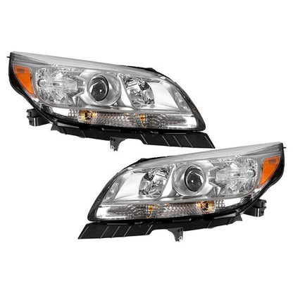 Solid Spare Headlights Assembly Headlamps For Chervolet Malibu 2013-2015 Driver+Passenger