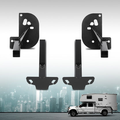 Solid Spare Front Camper Tie Downs Adjustable Fit For 11-16 Ford F250 F350 F450 Super Duty