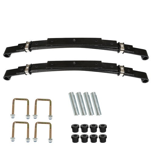 Solid Spare Heavy Duty Rear 4 Leaf Springs for EZGO TXT 1995-2013 Golf Cart (Set of 2) New