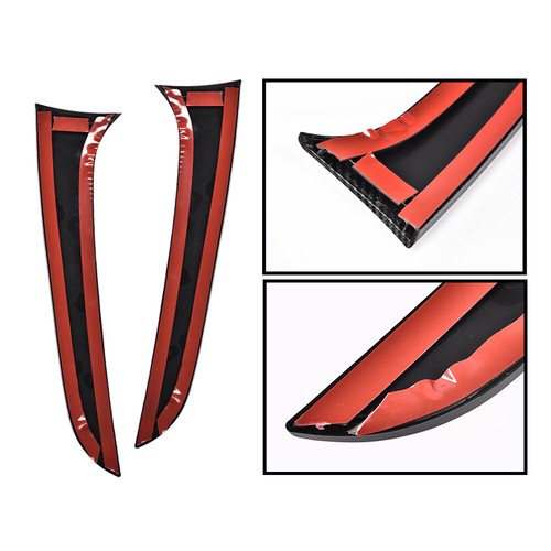 Solid Spare Fit For 12-19 BMW F20 F21 Carbon Look Rear Trunk Side Wings Spoilers Panels