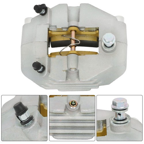 Solid Spare Rear Brake Caliper with Brake Pads For Yamaha Grizzly 660 YFM660F 4x4 02-08 NEW