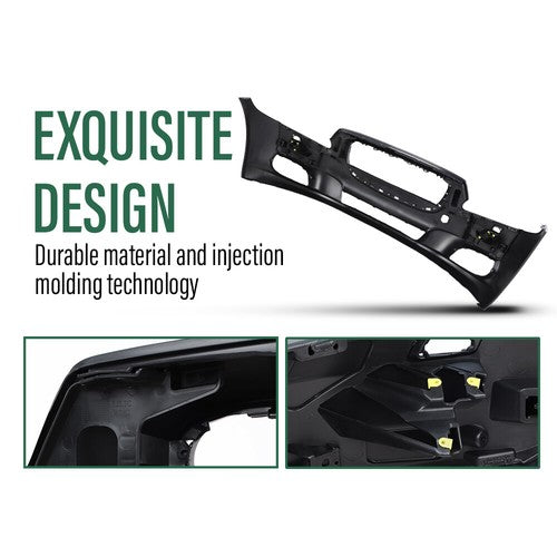 Solid Spare Front Bumper Cover Fit For 11-15 Jaguar XJR XJ w/o Paking Aid Sensor Hole