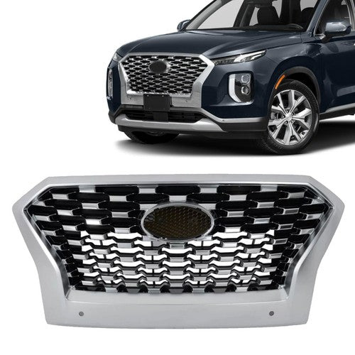 Front Bumper Grille w/ Sensor Holes For 2020-2022 Hyundai Palisade 86350S8010