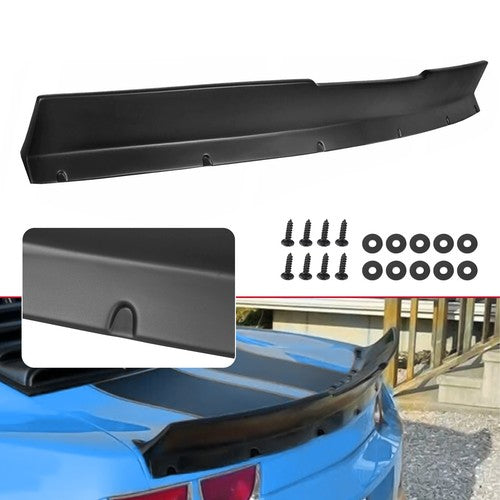 Solid Spare For Chevrolet Camaro 10-13 Rear Duckbill Type Trunk Spoiler Wing Unpainted Black