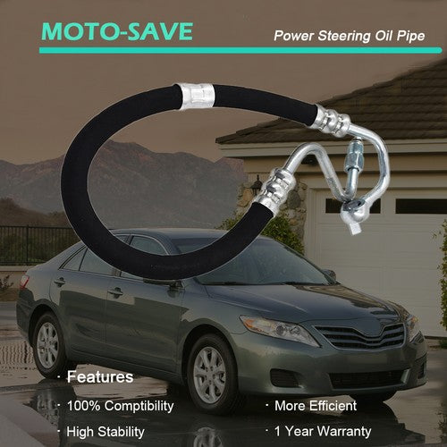 Solid Spare For Toyota Camry 2.4L I4 Power Steering Pressure Line Hose Assembly 2002-2009