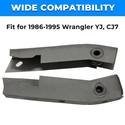 Solid Spare Rear Shackle Mount Frame Rust Repair Kit For 86-95 Jeep Wrangler YJ 2PCS