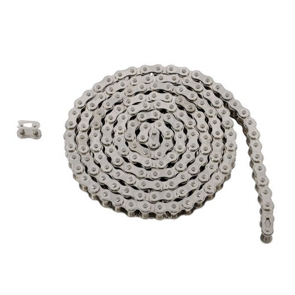 Solid Spare 60SS Heavy Duty Roller Chain 10 feet With 2 Connecting Links Carbon Steel ?