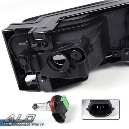 Solid Spare Fit For 2013-2015 Honda Accord Sedan Clear Fog Lights Lamps W/ Bulbs Left+Right