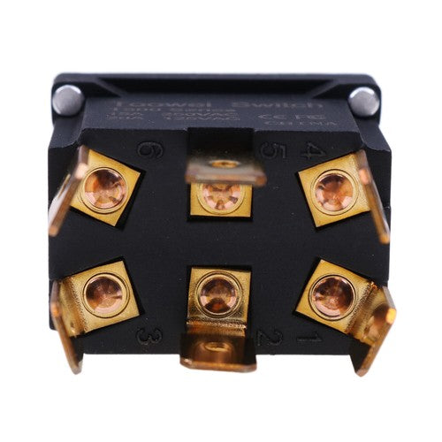 Solid Spare Toggle Switch CTH 8956K895 6 Terminals 3 Positions ON-OFF-ON for Freightliner