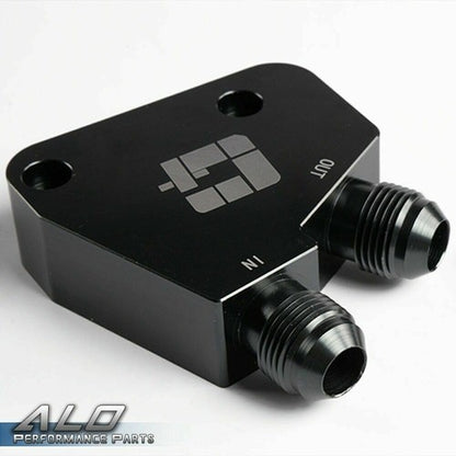 Solid Spare New Fit For LS1 LS2 LS3 Engine 10 Row 10AN Oil Cooler Filter Sandwich Plate Kit