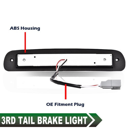Solid Spare Fit For 1999-2016 Ford F250 F350 Super Duty Smoke LED 3rd Brake Light Cargo Lamp