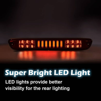 Solid Spare Fit For 2004-2012 Colorado Canyon Red/Chrome LED 3rd Brake Light Cargo Lamp