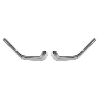 ABS Chrome Front Upper Grille Mesh Cover Trim For Toyota RAV4 2019-2024 2025 2x