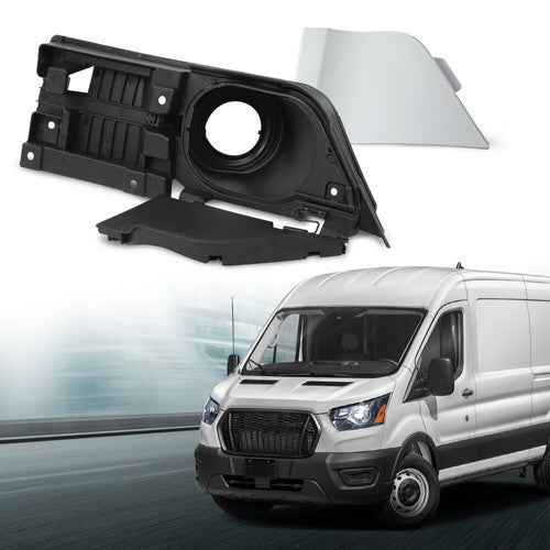 Solid Spare Fit For 15-23 Ford Transit 150 250 350 Fuel Filler Door Housing+White Gas Cover