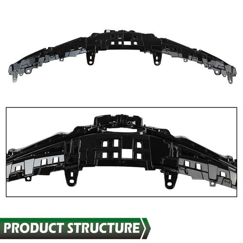 Solid Spare Fit For 2018 2019 2020 Toyota Camry SE XSE Front Bumper Upper Grille Grill Black