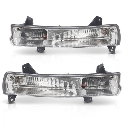 Solid Spare Fit For 18-21 Jeep Compass Front Bumper Parking Lights Left+Right Side