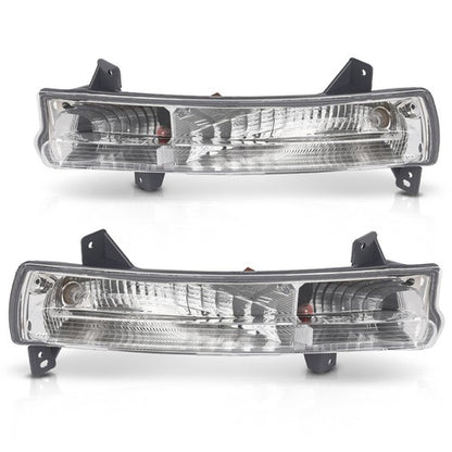 Solid Spare Fit For 18-21 Jeep Compass Front Bumper Parking Lights Left+Right Side