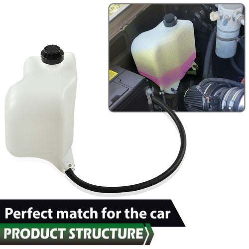 Solid Spare Fit For 1981-87 Chevy GMC GM Truck Coolant Bottle & Cap W/Mounting Hardware&Hose