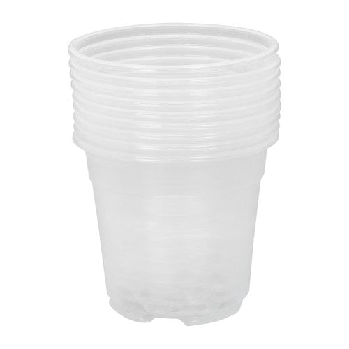 Solid Spare 30 Pcs Clear Nursery Pots 6/5/4 Inch Plastic Orchid Pots with Drainage Holes