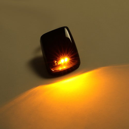 Solid Spare For Chevy Silverado GMC 2500HD 3500HD 2015-2019 Amber Cab Roof Marker LED Lights