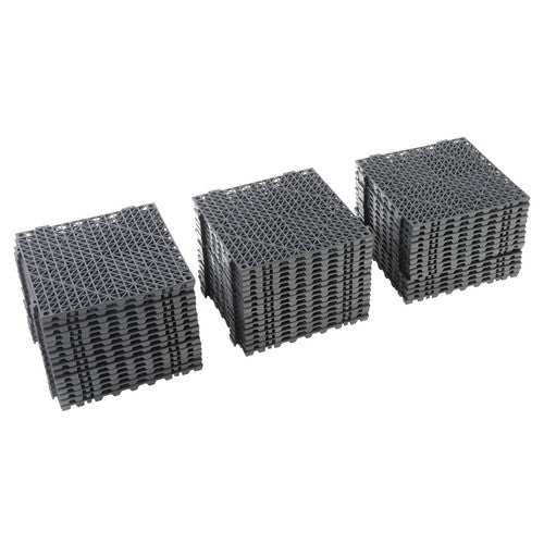 Solid Spare Interlocking Tiles Drainage Tile 12×12inch for Bathroom Deck Patio 50PCS Black