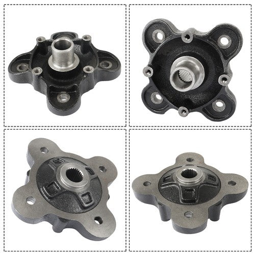 Solid Spare Rear Wheel Hub Machined Black for Polaris Ranger 570 900 1000 Diesel 5142964-067