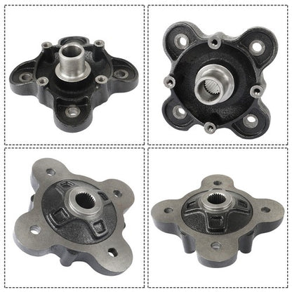 Solid Spare Rear Wheel Hub Machined Black for Polaris Ranger 570 900 1000 Diesel 5142964-067