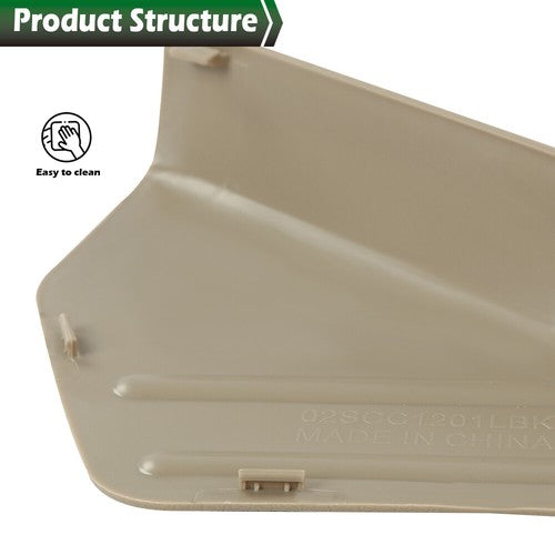 Solid Spare Fit For 2009-2014 Ford F-150 Front Beige Left Side Driver Seat Trim Cover Panel