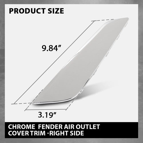 Solid Spare Fit For 2017-2022 BMW G30 G38 5-Series Fender Duct Trim Right Side 51137349594