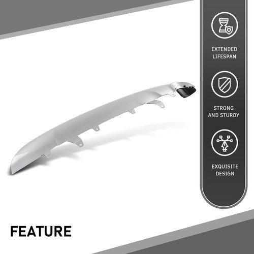Solid Spare Valance Fit For 2016-2018 Toyota RAV4 Bumper Guard Plastic Silver Rear Lower