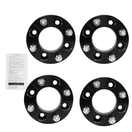 Solid Spare 2002 2003 for Suzuki 500 250 Black 4Pcs Wheel Spacer 4x110 1.5" 74mm M10x1.25