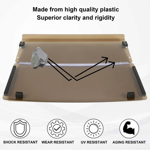 Solid Spare Tinted Fold Down Golf Cart Windshield Windscreen For EZGO Marathon 1986-1994.5