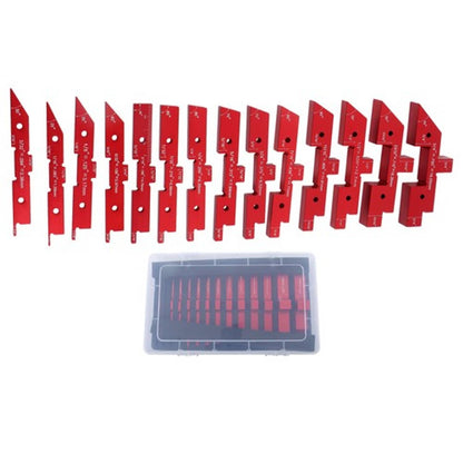 Solid Spare For Router Table Precision Aluminum Blocks Height Gauge Set 14PCS