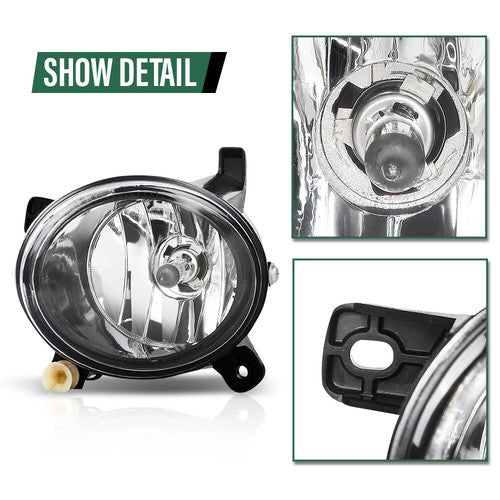 Solid Spare Front Bumper Fog Lights Driving Lamps Fit For 2009-2012 Audi A4 S4 B8 Left+Right